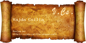 Vajda Csilla névjegykártya