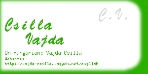 csilla vajda business card